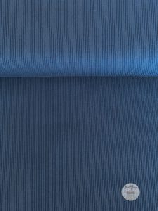Ribjersey Jeansblau dunkel