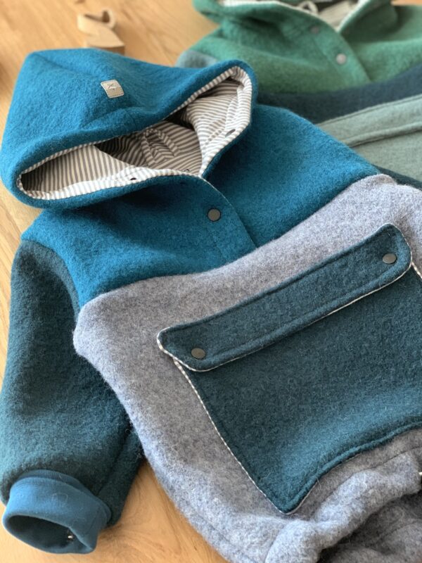 Walk - Colorblocking Hoodie Gr.98 – Bild 2