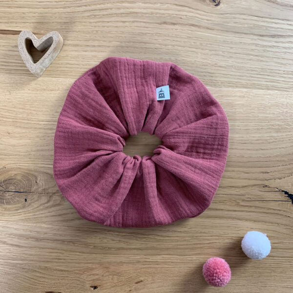 Wunsch Scrunchie „Big“ Musselin – Bild 3