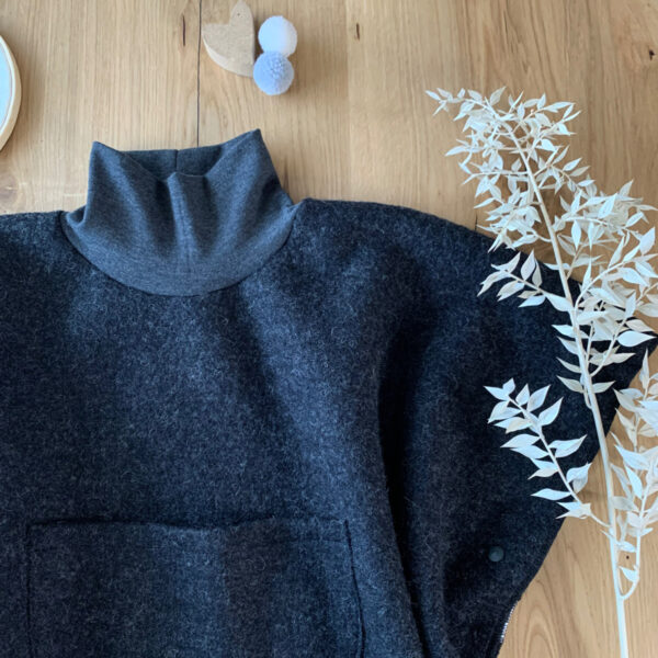 Wunsch Wollwalkponcho - Autositzponcho – Bild 2