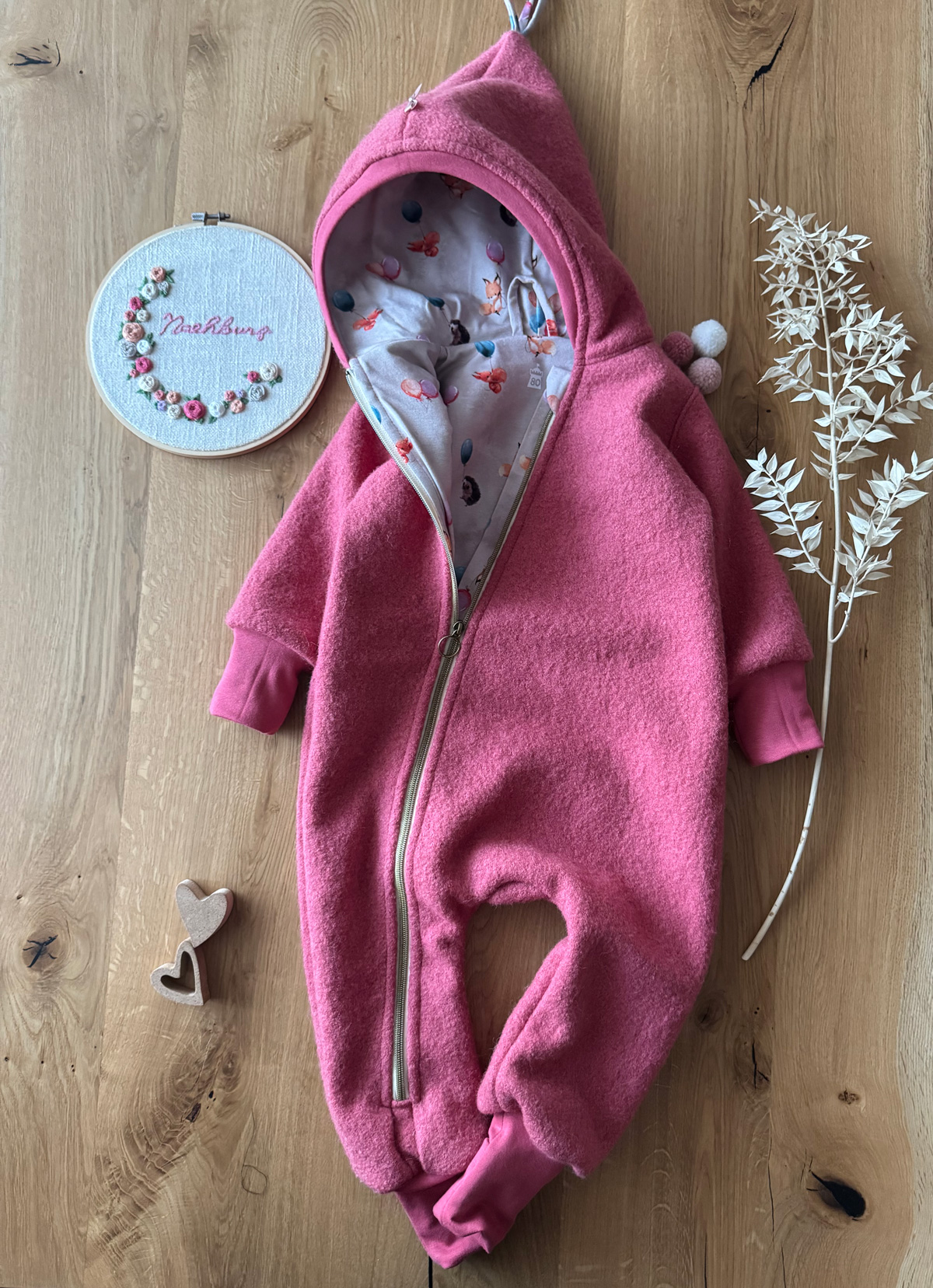 Walkoverall Zimtbeere/Fuchs&Igel Gr.80