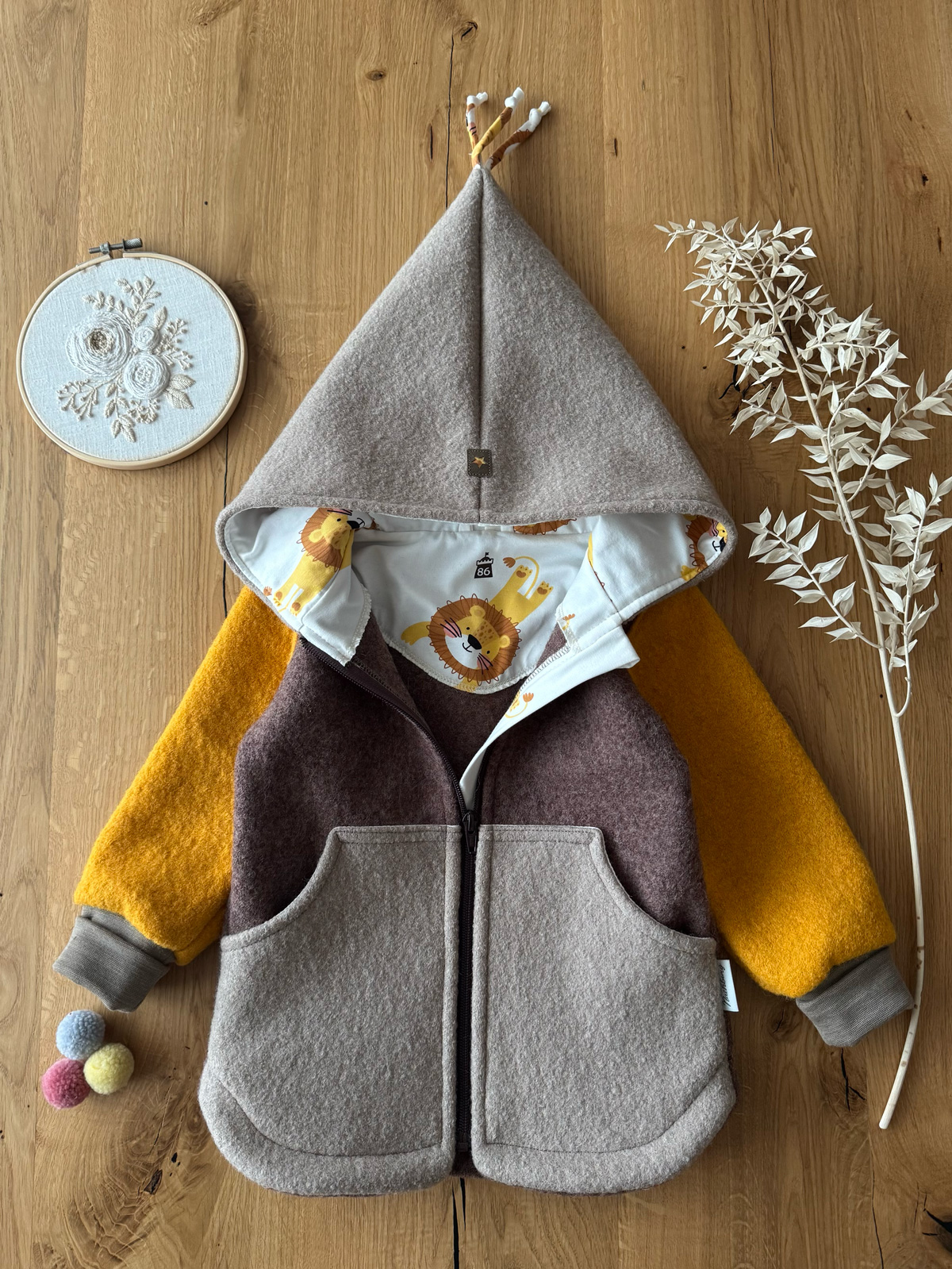 Wunsch Walkjacke Colorblock