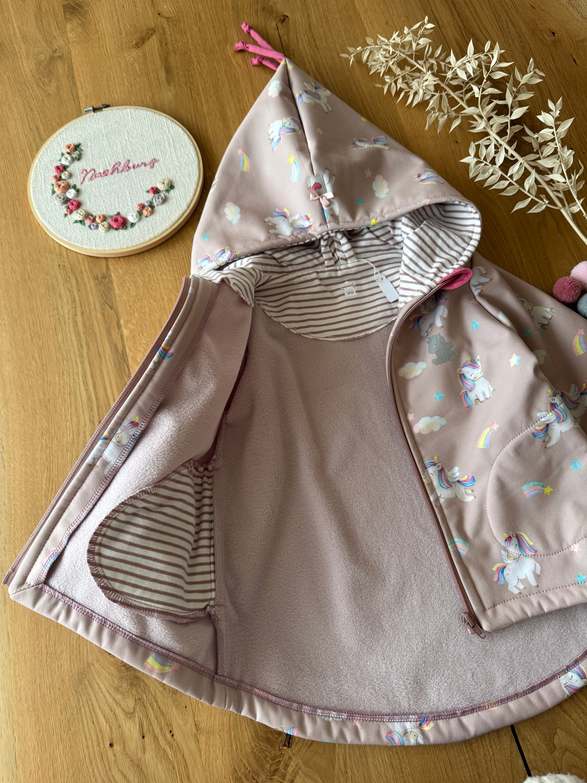Softshelljacke Einhorn Gr.98 – Bild 2