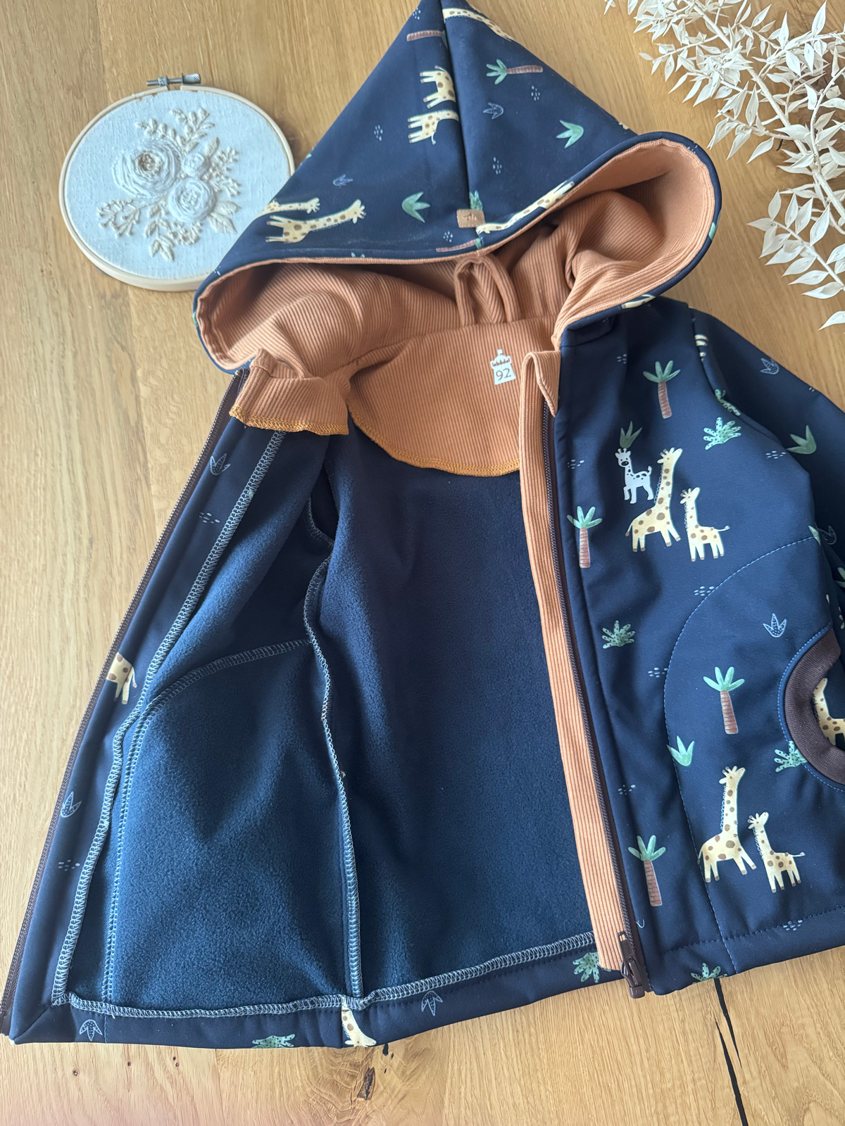 Softshelljacke Giraffen Gr.92 – Bild 3