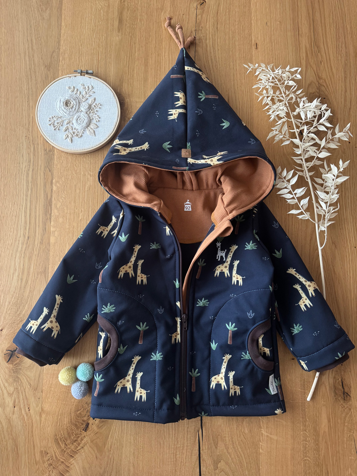 Softshelljacke Giraffen Gr.92