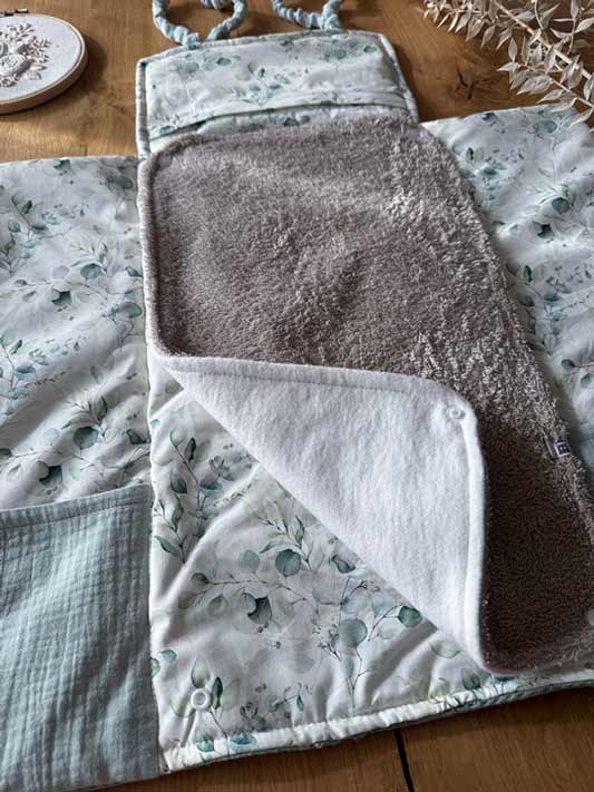 Wickeltasche VIKI Handtuch abnehmbar mit Moltonabseite