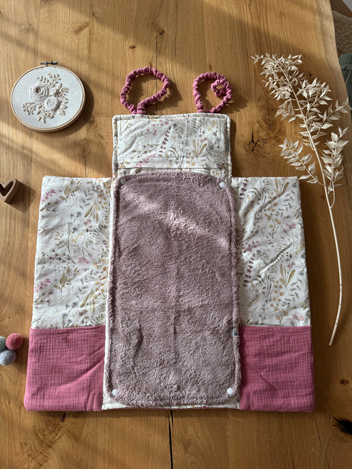 Wickeltasche VIKI Beere Gräser Mauve – Bild 2