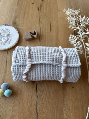 Wickeltasche VIKI Beige Birnen