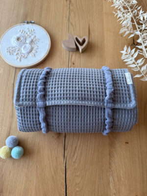 Wickeltasche VIKI Dunkelgrau Sterne