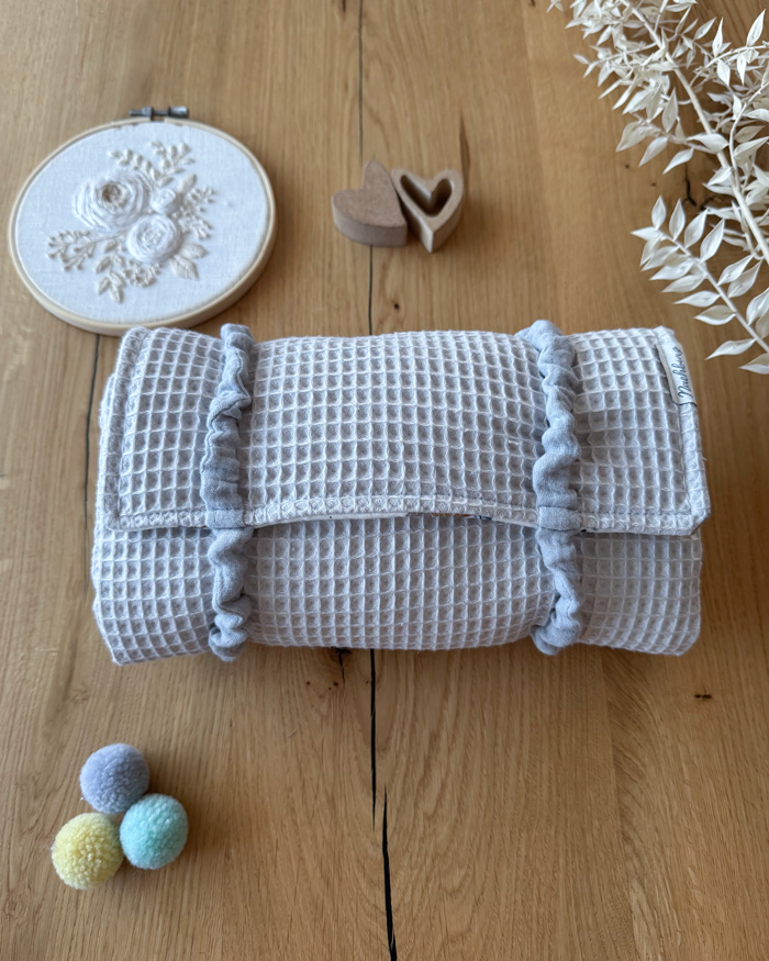 Wickeltasche VIKI Hellgrau Schildkröten